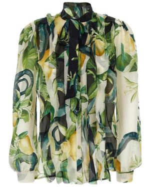 Roberto Cavalli Lemon Print Shirt - Green