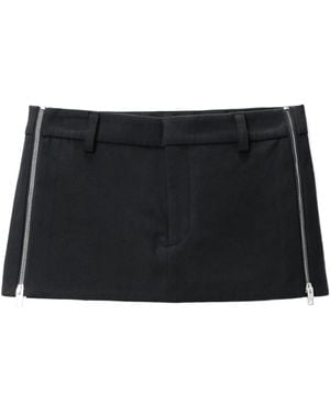 Alexander Wang Zipped Mini Twill Shorts - Black