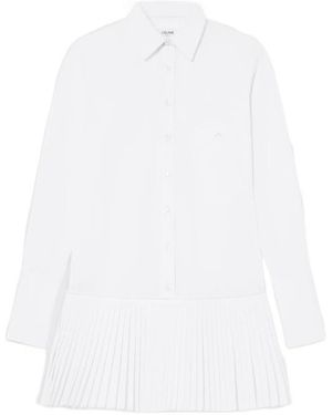 Celine Shirt Dress - White