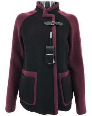 Emporio Armani Spliced Long-Sleeved Casual Jacket - Blue