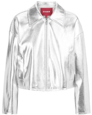 STAUD Long-Sleeved Casual Jacket - White