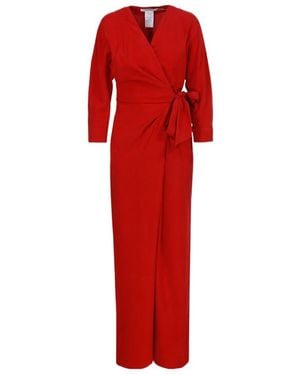 Max Mara Logo Jumpsuit - Red