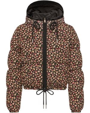 Moncler Becfigue Hooded Down Jacket - Brown