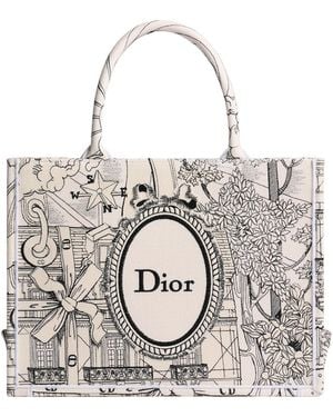 Dior Medium Book Tote With Strap - Multicolor