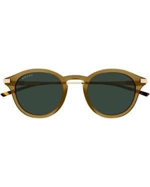 Gucci Eyewear Oval Frame Sunglasses - Green
