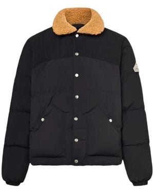 Pyrenex Lapel Long-Sleeved Down Jacket - Black