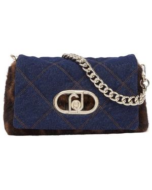 Liu Jo Animal Printed Medium Lapuffy Bag - Blue