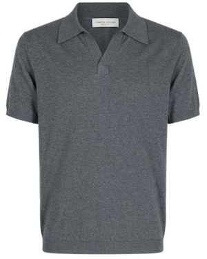 Roberto Collina Short-Sleeve Polo Shirt - Grey