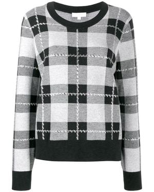 MICHAEL Michael Kors And Plaid Pullover - Grey
