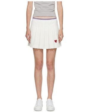 Marissa Chiara Logo Skirt - White