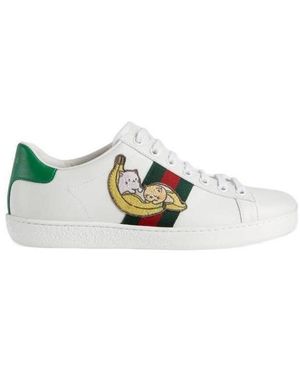 Gucci Bananya X Ace Trainers - White