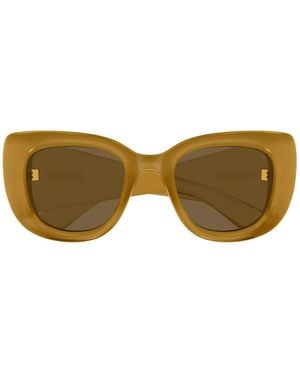 Saint Laurent Eyewear Howl Butterfly Frame Sunglasses - Yellow