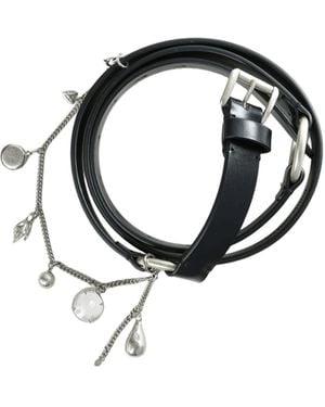 Ann Demeulemeester Charis Leather Belt - Black