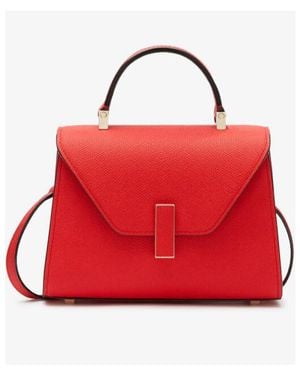 Valextra Iside Foldover Micro Crossbody Bag - Red