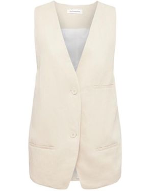 Frankie Shop V-Neck Vest - Natural