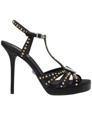 Versace Platform Sandals - Black