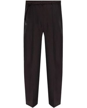 Lemaire Tapered Leg Tailored Trousers - Black
