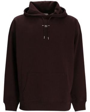 Drole de Monsieur Logo-Embroidered Hoodie - Brown