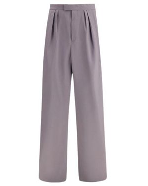Dries Van Noten Pleated Casual Trousers - Purple