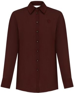 Zimmermann Luna Satin Shirt - Purple