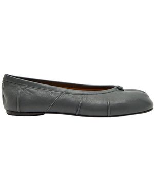Maison Margiela Tabi Leather Ballet Flats - Gray