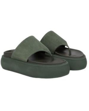 The Attico Selene Platform Flip-Flops - Green