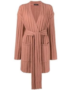 JOSEPH Belted Cardigan - Pink