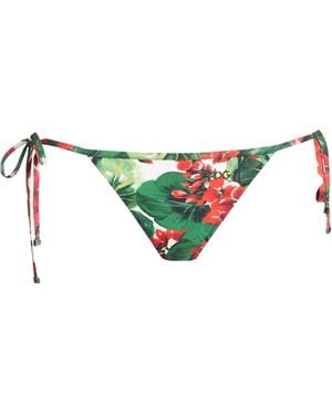 Dolce & Gabbana Floral-Print Bikinis - Blue