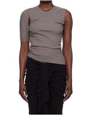 Christopher Esber Contorsion Rib Tank Top - Brown