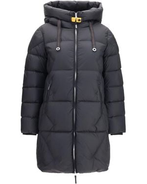 Parajumpers Janet Hooded Long Down Jacket - Gray