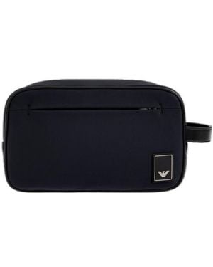 Emporio Armani Zippered Toiletry Bag - Blue