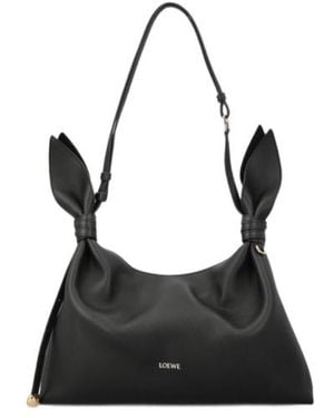 Loewe Logo Shoulder Bag - Black