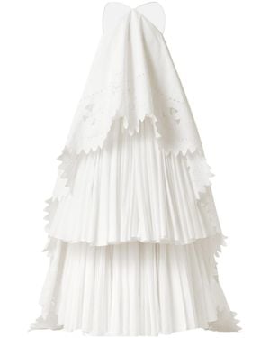 Jacquemus Layered Embroidered Dress - White