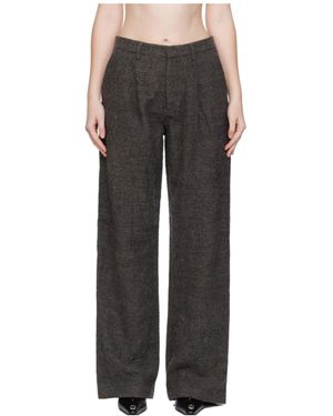R13 Wool Tweed Pants - Black