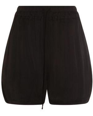 Thom Krom Elastic-Waist Relaxed Shorts - Black