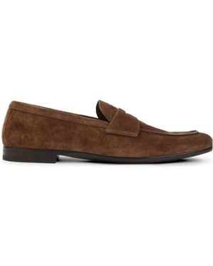 Prada Goat Leather Loafers - Brown