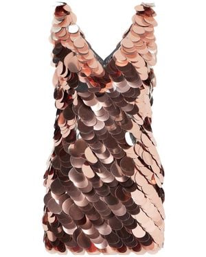 Rabanne Sequin-Paneled Mini Dress - Multicolour