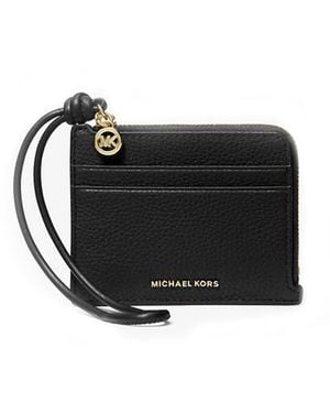 MICHAEL Michael Kors Zip Card Wallet - Black