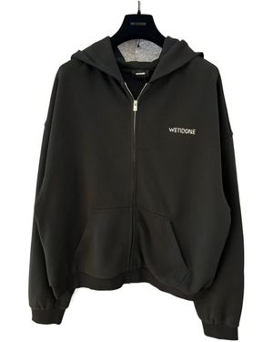we11done Hooded Zipper Hoodie - Black