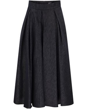 Max Mara 'S Smmalex Pleated Midi Skirt - Black