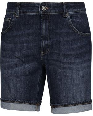 Dondup Regular Fit Low Waist Shorts - Blue