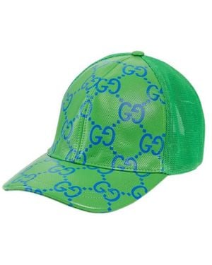 Gucci Monogram-Print Baseball Cap - Green