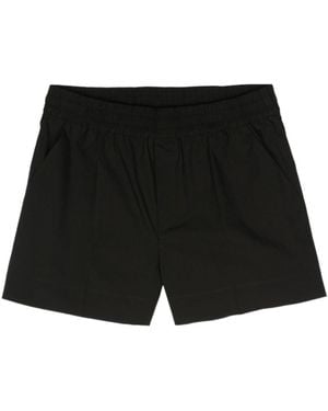 P.A.R.O.S.H. Pressed-Crease Poplin Shorts - Black
