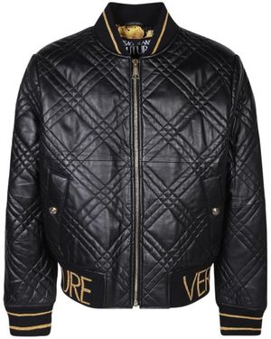 Versace Jeans Couture Couture Quilted Bomber Jacket - Black