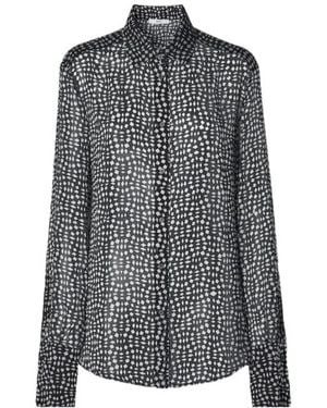 Fendi Printed Georgette Shirt - Gray