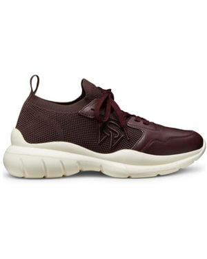 Stuart Weitzman Mesh Lace-Up Chunky Trainers - Brown