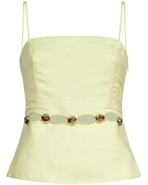 Jonathan Simkhai Cruz Cami Embellished Bustier Top - Multicolor