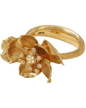 Ole Lynggaard Copenhagen Rose Ring - Metallic