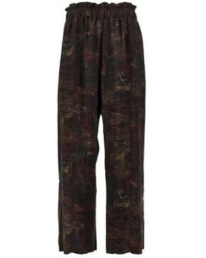 Emporio Armani Elastic Waist Casual Trousers - Black