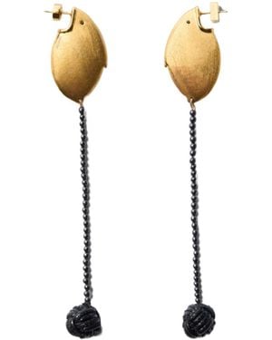 Jacquemus The Poissons-Lunes Moonfish Earrings - White